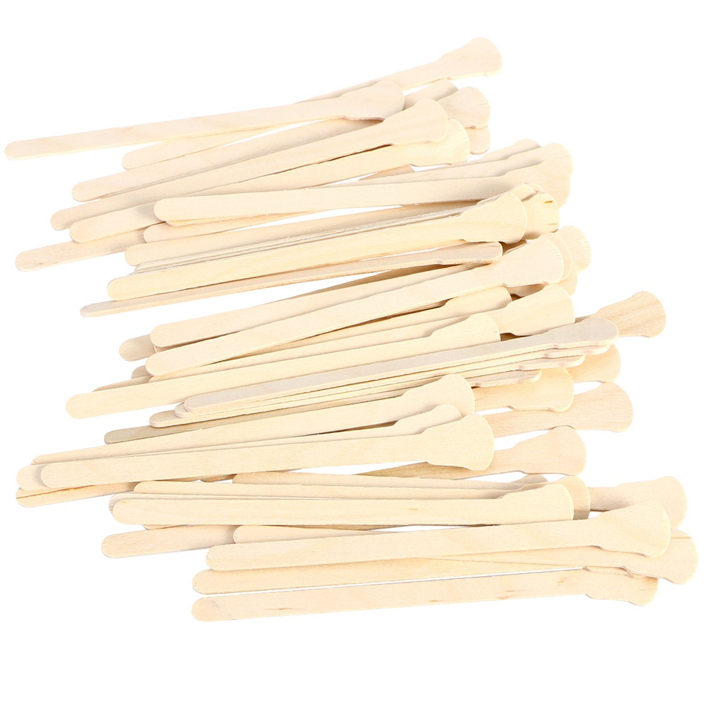 500Pcs Wooden Waxing Spatulas  - Hair Wax Stick 评论和价格