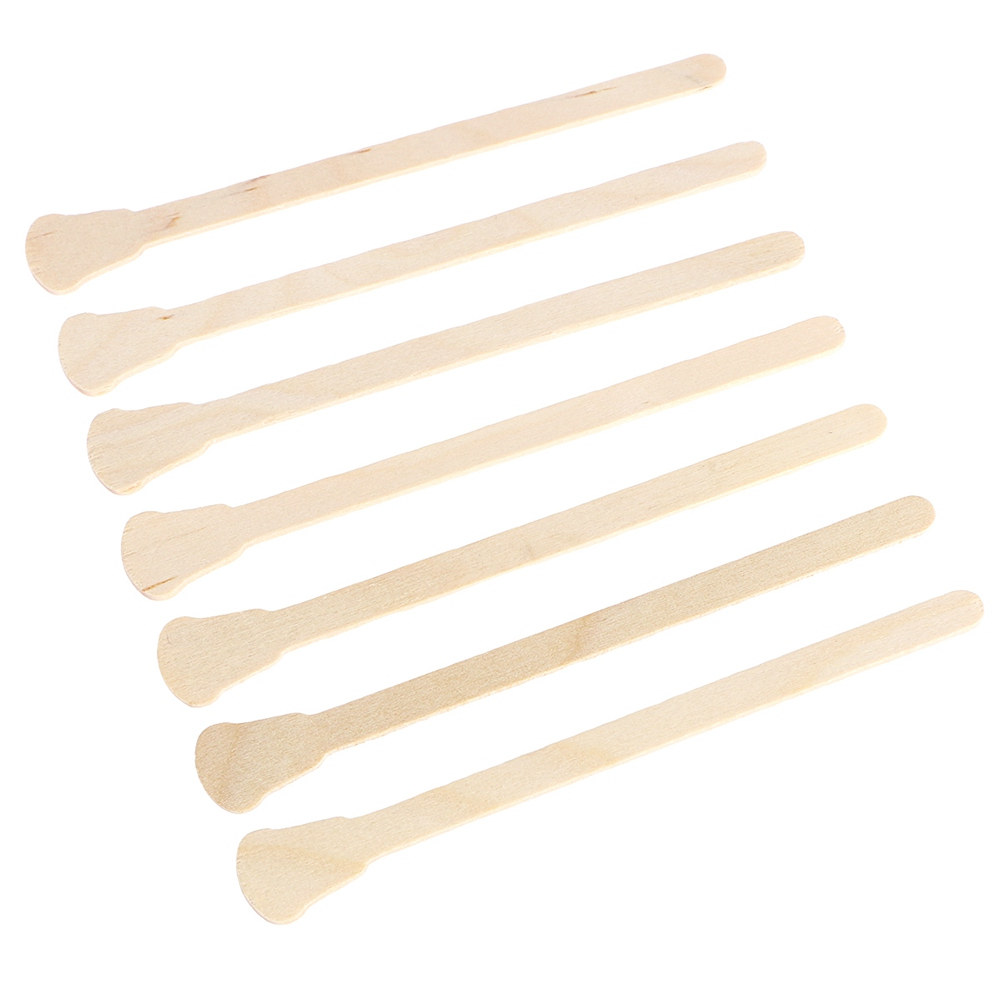 500Pcs Wooden Waxing Spatulas  - Hair Wax Stick 评论和价格