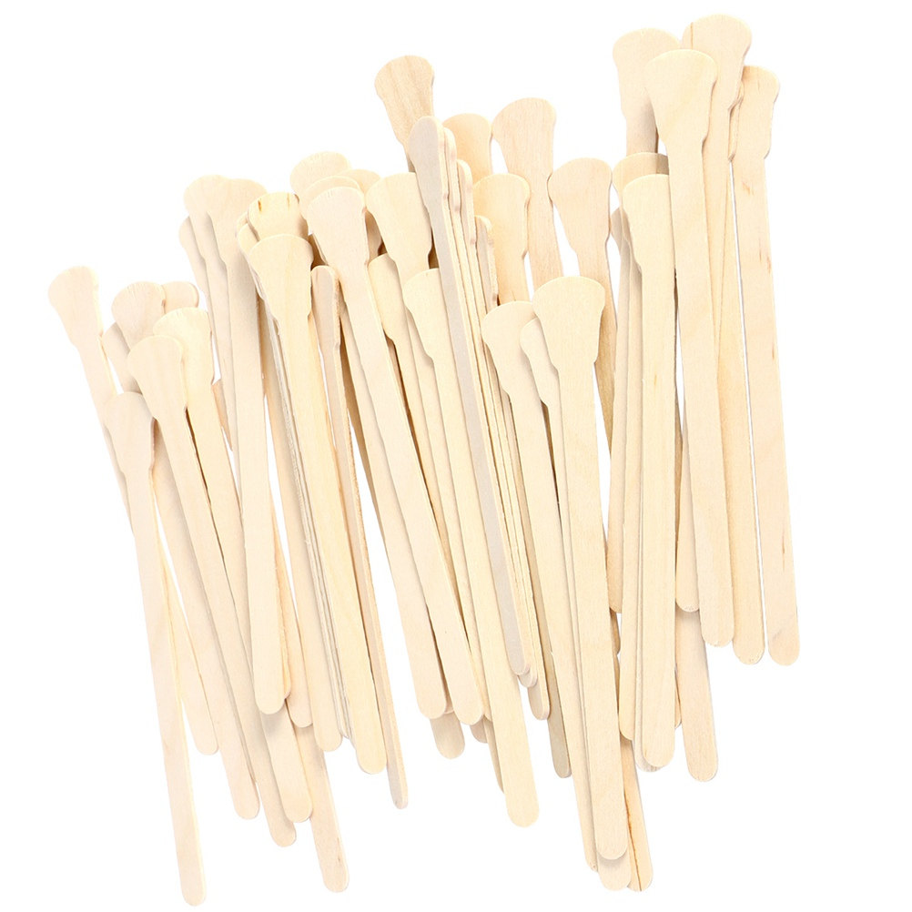 500Pcs Wooden Waxing Spatulas  - Hair Wax Stick 评论和价格