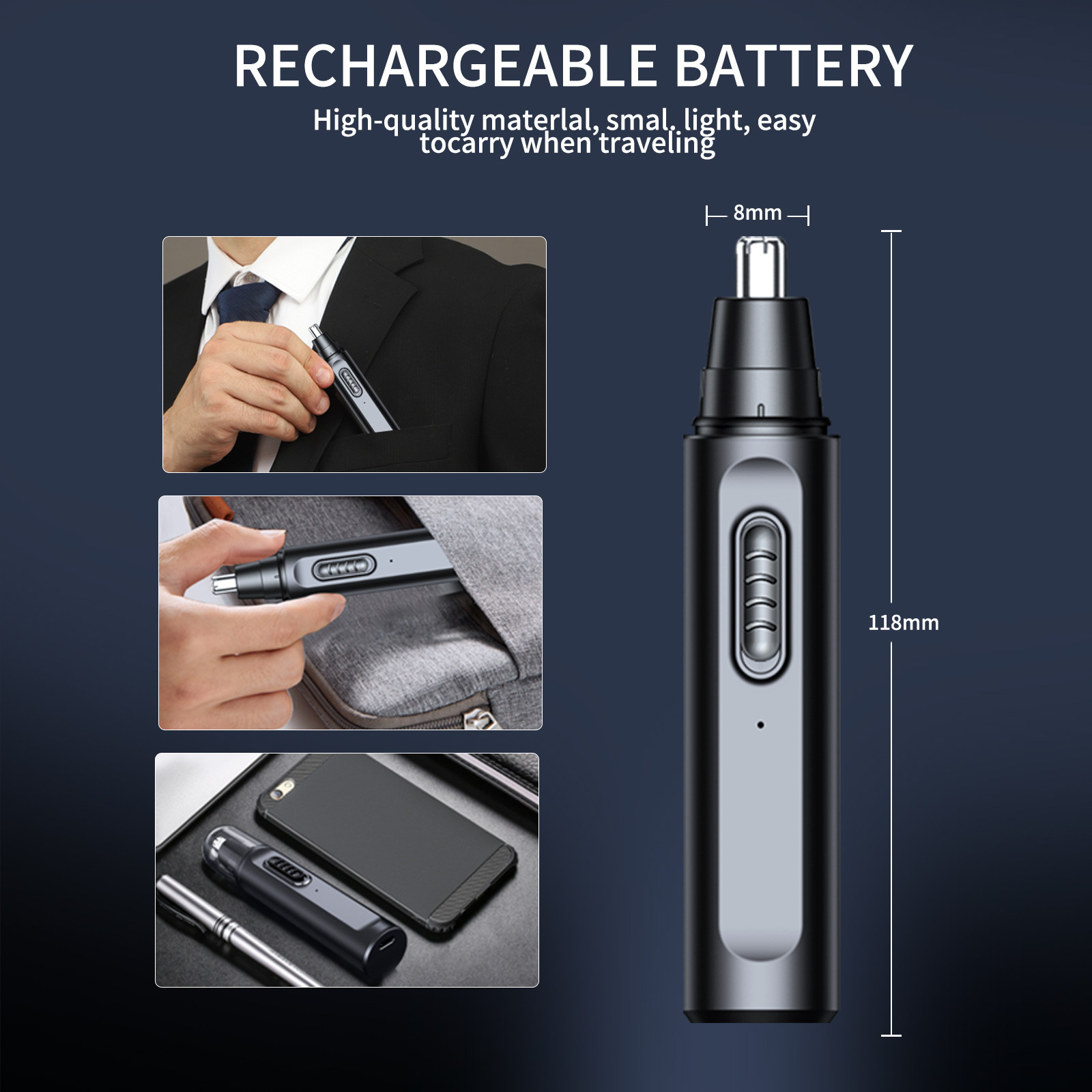 Nose Hair Trimmer for Men Elec - Men'S Grooming Scissors 评论和价格