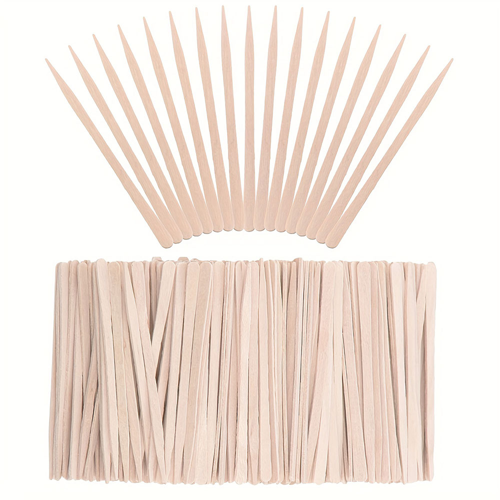 300/500pcs Wooden Wax Sticks M - Hair Wax Stick 评论和价格