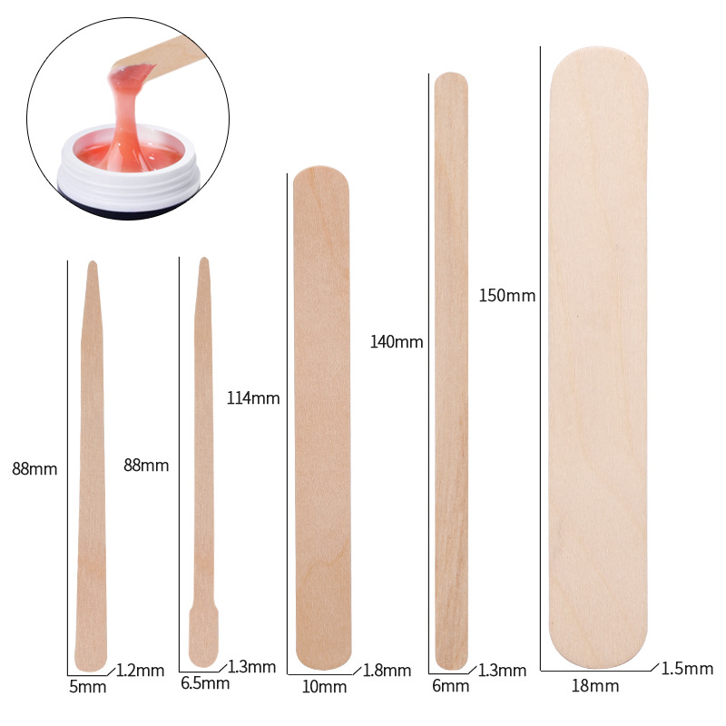 100pcs Disposable Waxing Woode - Hair Wax Stick 评论和价格